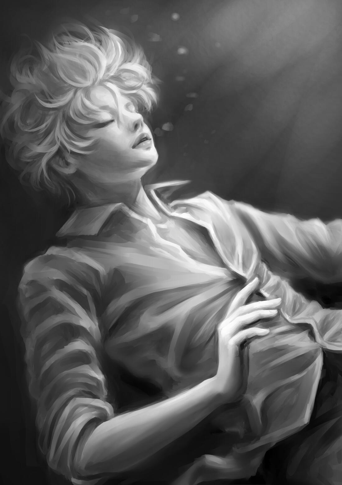b&amp;w painting